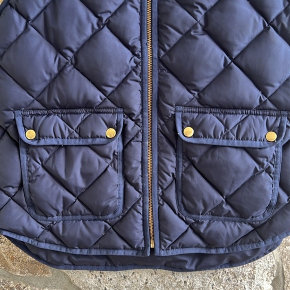 J. Crew Navy Blue Excursion Quilted Vest - Picture 6 of 10